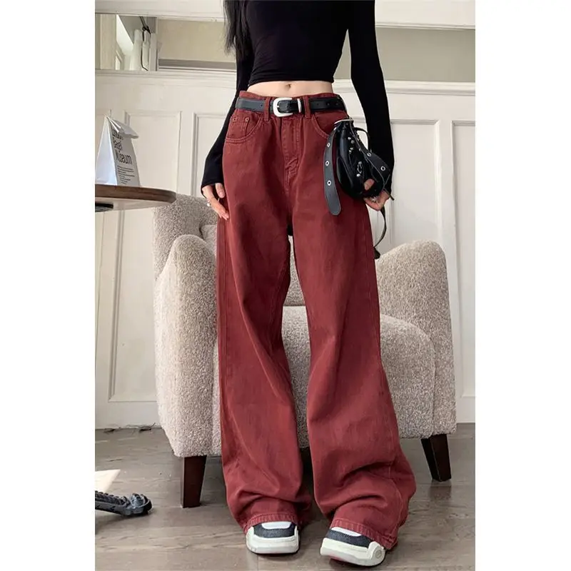 Широкие джинсы женские свободные длиной до пола красные винтажные универсальные шикарные осенне-зимние повседневные уличные женские модные новые
Широкие джинсы женские свободные длиной до пола красные винтажные универсальные шикарные осенне-зимние повседневные уличные женские модные новые