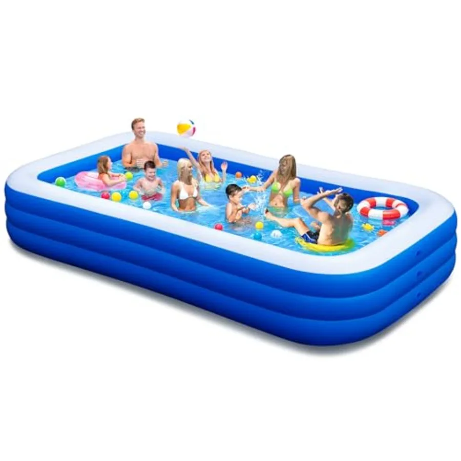 Oversized inflatable pool for backyard use, PVC material, blue color, extra-large 145 x 74 x 22 capacity with thickened durable
Oversized inflatable pool for backyard use, PVC material, blue color, extra-large 145 x 74 x 22 capacity with thickened durable
