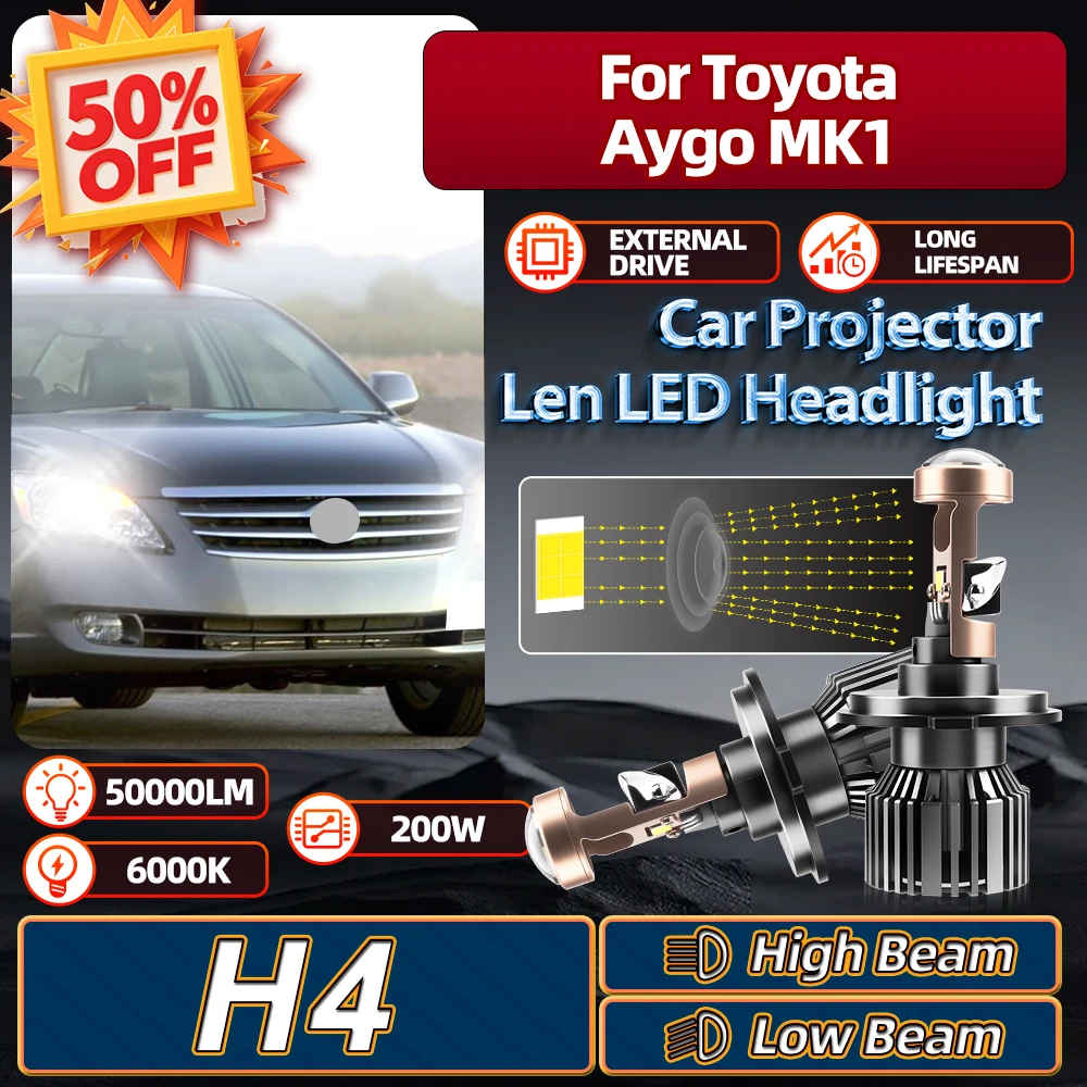 For Toyota Aygo MK1 2005 2006 2007 2008 2009 2010 2011 2012 2013 200W H4 HB2 Car Projector Len Turbo LED Headlight Ampoule Canbu
For Toyota Aygo MK1 2005 2006 2007 2008 2009 2010 2011 2012 2013 200W H4 HB2 Car Projector Len Turbo LED Headlight Ampoule Canbu