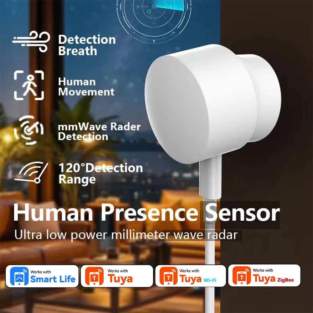 Умный датчик присутствия человека Tuya Zigbee, радар 24G mmWave, 20-футовый датчик движения / статическое обнаружение 15 футов, голос Alexa Google Assistant
Умный датчик присутствия человека Tuya Zigbee, радар 24G mmWave, 20-футовый датчик движения / статическое обнаружение 15 футов, голос Alexa Google Assistant