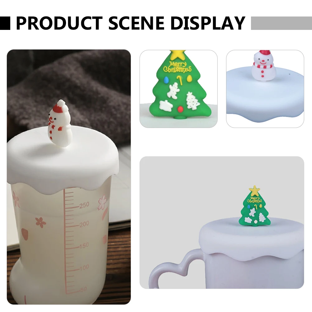2Pcs Silicone Cup Lid Snowman Cover for Kids Christmas Party Toddler Anti Overflow Baby Drinking Water Safe Fun Gift
2Pcs Silicone Cup Lid Snowman Cover for Kids Christmas Party Toddler Anti Overflow Baby Drinking Water Safe Fun Gift