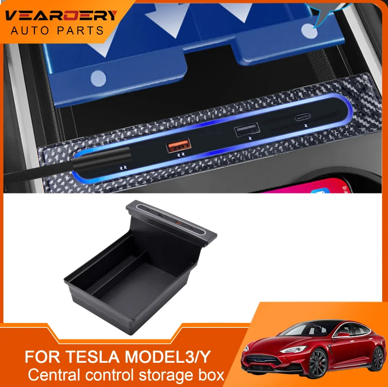 Suitable for Tesla Model 3 central control storage box, armrest box, storage, charging and storage in one
Suitable for Tesla Model 3 central control storage box, armrest box, storage, charging and storage in one