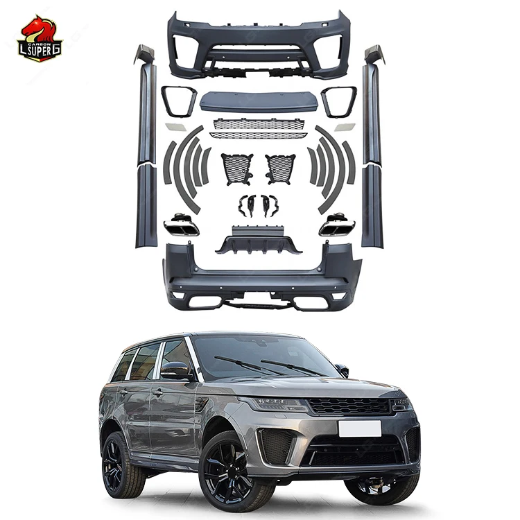 Auto Parts for Range Rover Sport 2018-2022 Upgrade to SVR Style Body Kit with Front Bumper Rear Bumper Grill Side Skirts
Auto Parts for Range Rover Sport 2018-2022 Upgrade to SVR Style Body Kit with Front Bumper Rear Bumper Grill Side Skirts