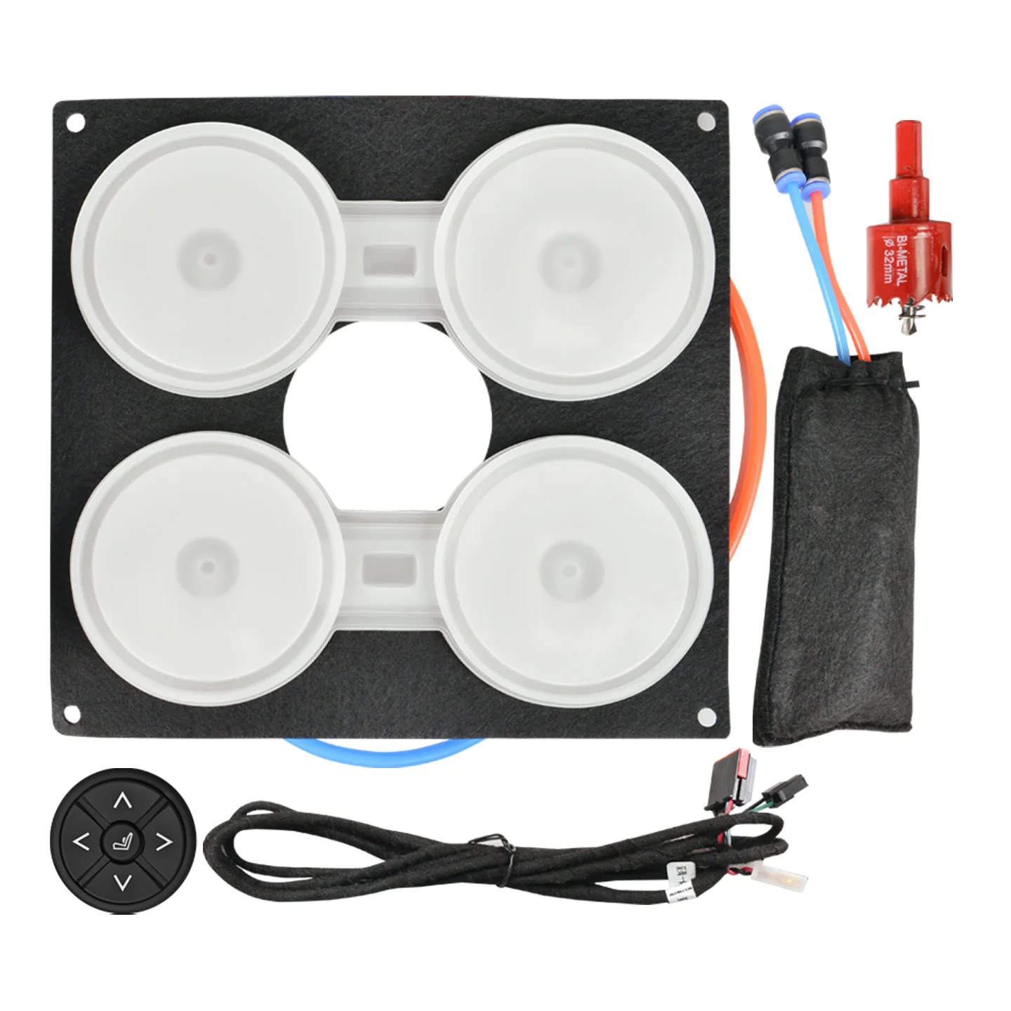 Built-In Car Seat Air Massage System 4-Point Pneumatic Lumbar Support Kit 12V OEM Retrofit Fits 1 Front Seat
Built-In Car Seat Air Massage System 4-Point Pneumatic Lumbar Support Kit 12V OEM Retrofit Fits 1 Front Seat