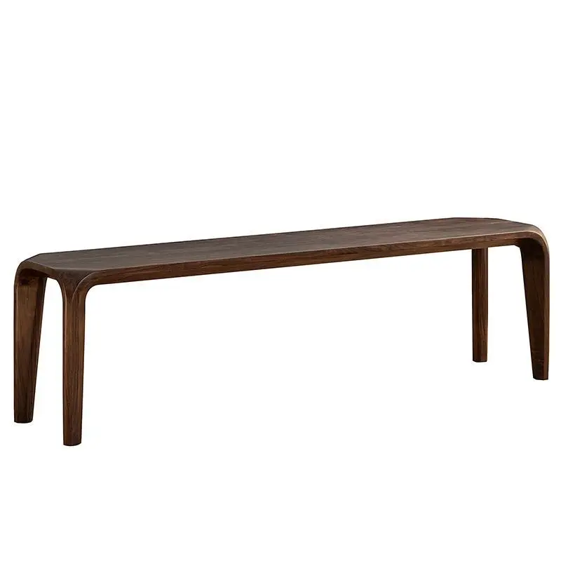 Solid wood bench walnut color shoe change dining table bench bedside meal chair
Solid wood bench walnut color shoe change dining table bench bedside meal chair