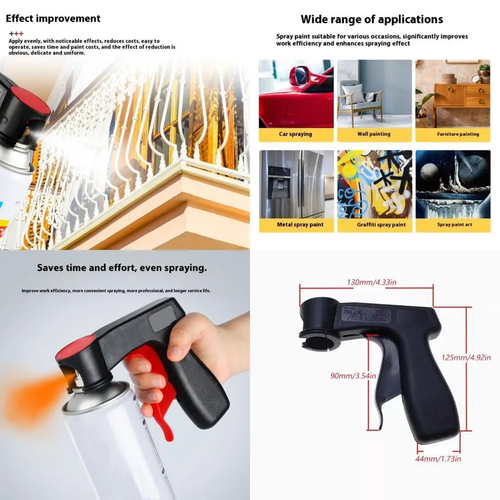 E8BD High Strength Paint Sprayer Grip Handle Auto Maintenance Tool AntiFatigue Design
E8BD High Strength Paint Sprayer Grip Handle Auto Maintenance Tool AntiFatigue Design