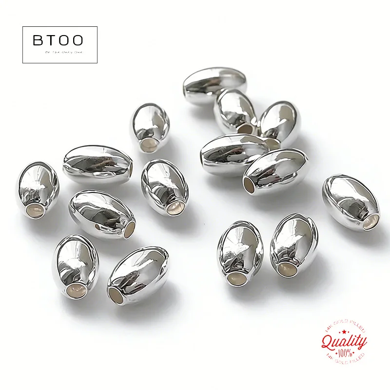 925 Sterling Silver Oval Beads Solid 925 Rice Seamless Olive Barrel Shape Bracelet Spacer Beads Jewelry Making Supplies
925 Sterling Silver Oval Beads Solid 925 Rice Seamless Olive Barrel Shape Bracelet Spacer Beads Jewelry Making Supplies