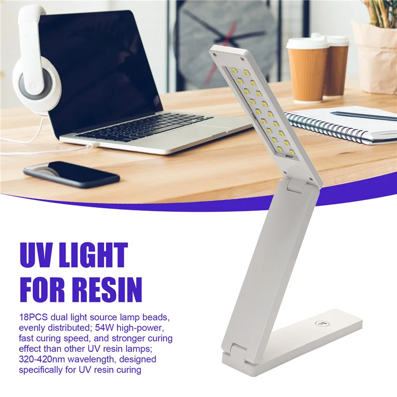 A57M-UV Light For Resin, 54W UV Resin Light Lamp For Resin Curing, Wireless & Foldable, 3-In-1 Uses, Resin Supplies
A57M-UV Light For Resin, 54W UV Resin Light Lamp For Resin Curing, Wireless & Foldable, 3-In-1 Uses, Resin Supplies