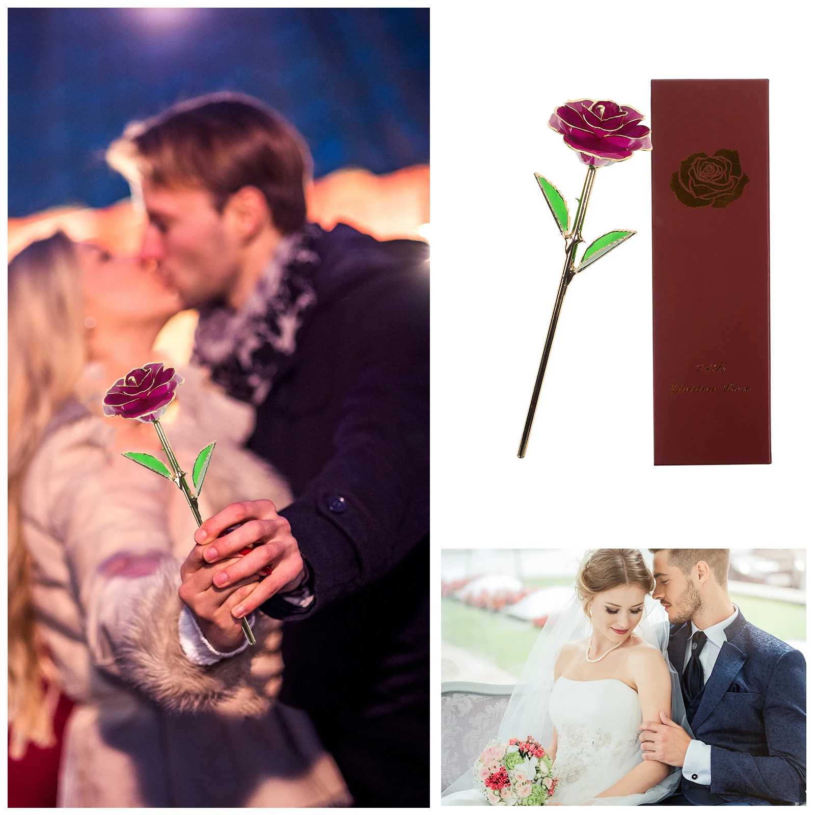1Pcs Stunning Gold Lacquered Rose Flower for Valentine's Day Anniversary Gift of Eternal Love
1Pcs Stunning Gold Lacquered Rose Flower for Valentine's Day Anniversary Gift of Eternal Love