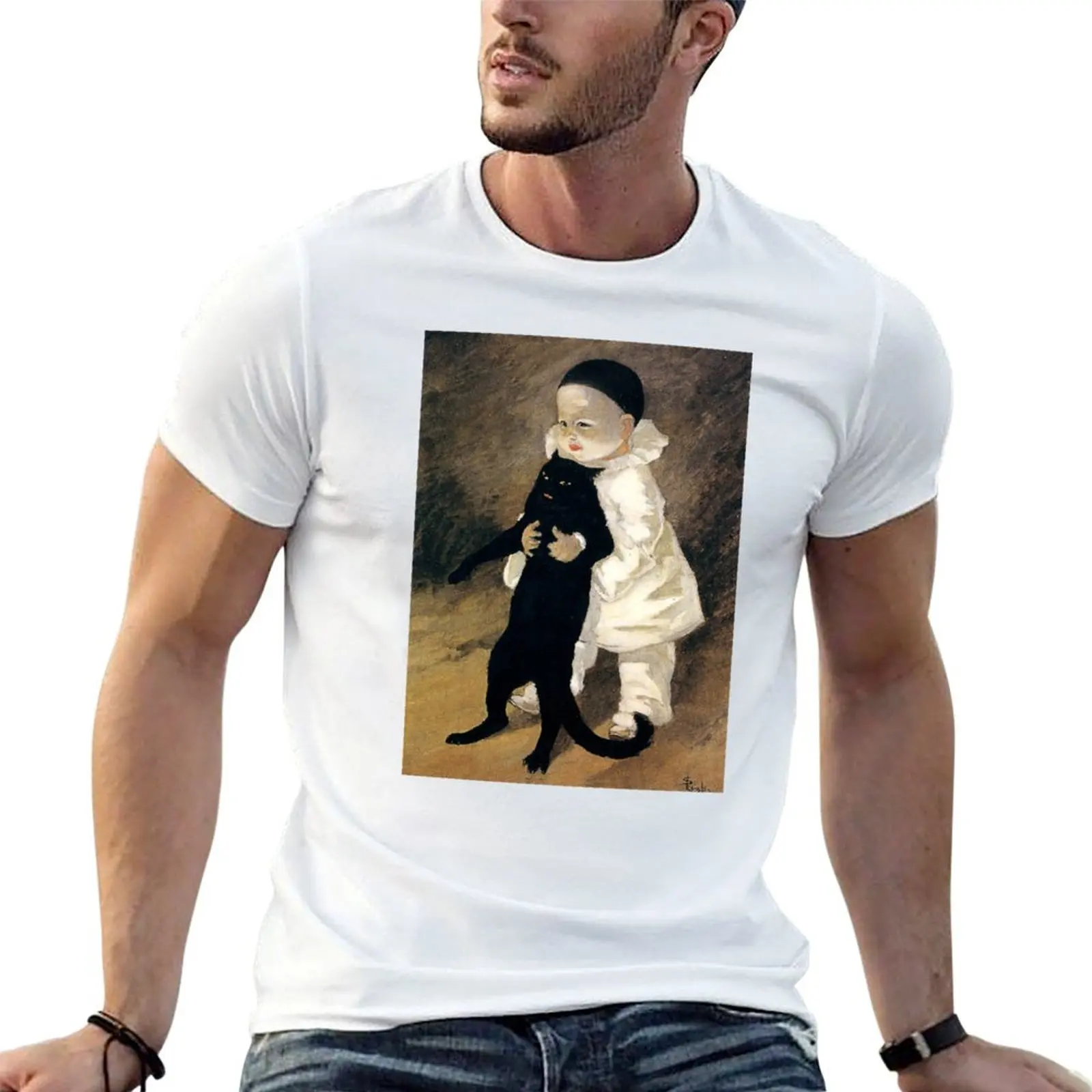 cat) Pierrot shirts (Pierrot Alexandre Chat t _Théophile et (1859-1923) le man cotton and Steinlen T-Shirt Painter 100%
cat) Pierrot shirts (Pierrot Alexandre Chat t _Théophile et (1859-1923) le man cotton and Steinlen T-Shirt Painter 100%