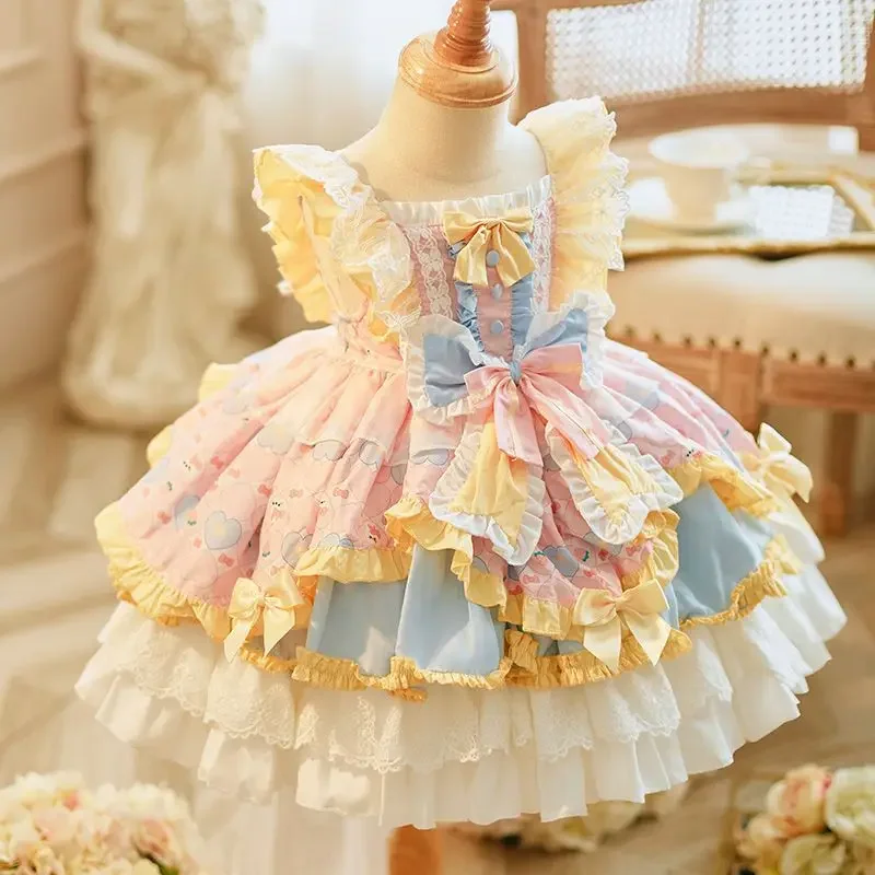 Girls Lolita New Princess Stylish Puffy Skirt Dress for Children Baby Birthday Party Dresses Sweet Lolita-Style Vest Dress
Girls Lolita New Princess Stylish Puffy Skirt Dress for Children Baby Birthday Party Dresses Sweet Lolita-Style Vest Dress
