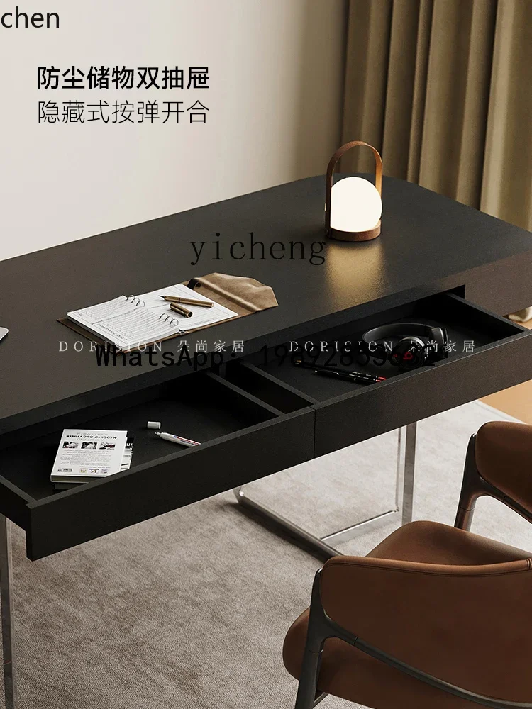 HT French retro desk home study computer table light luxury bedroom writing Italian minimalist desk
HT French retro desk home study computer table light luxury bedroom writing Italian minimalist desk