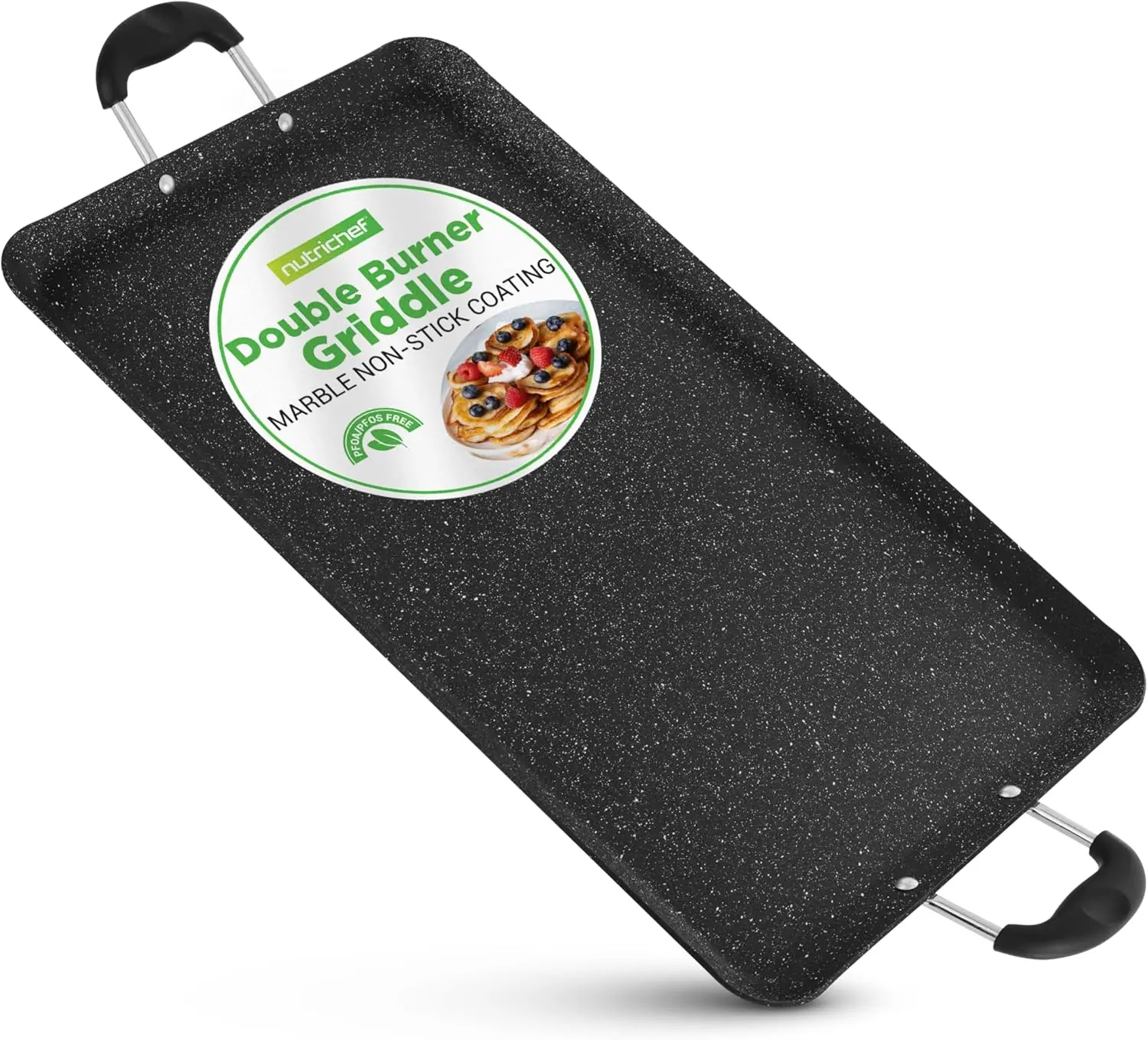 Double Burner Griddle, Non-Stick Stove Top Griddle for Gas Stove, Dishwasher Safe, Heatproof Bakelite Handles, Even Heat
Double Burner Griddle, Non-Stick Stove Top Griddle for Gas Stove, Dishwasher Safe, Heatproof Bakelite Handles, Even Heat