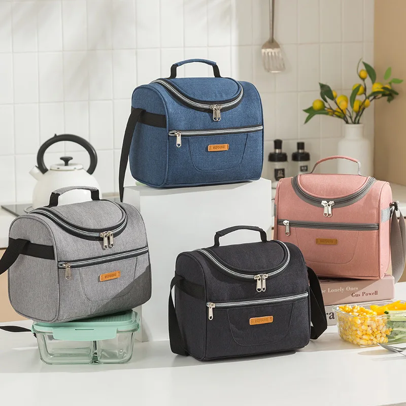 Oxford cloth insulated bag handheld lunch bag waterproof lunch box student large capacity slung bag
Oxford cloth insulated bag handheld lunch bag waterproof lunch box student large capacity slung bag