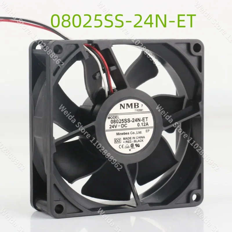New NMB 08025SS-24N-ET 8cm 8025 80X80X25MM silent 24V frequency converter with 0.12A cooling fan
New NMB 08025SS-24N-ET 8cm 8025 80X80X25MM silent 24V frequency converter with 0.12A cooling fan