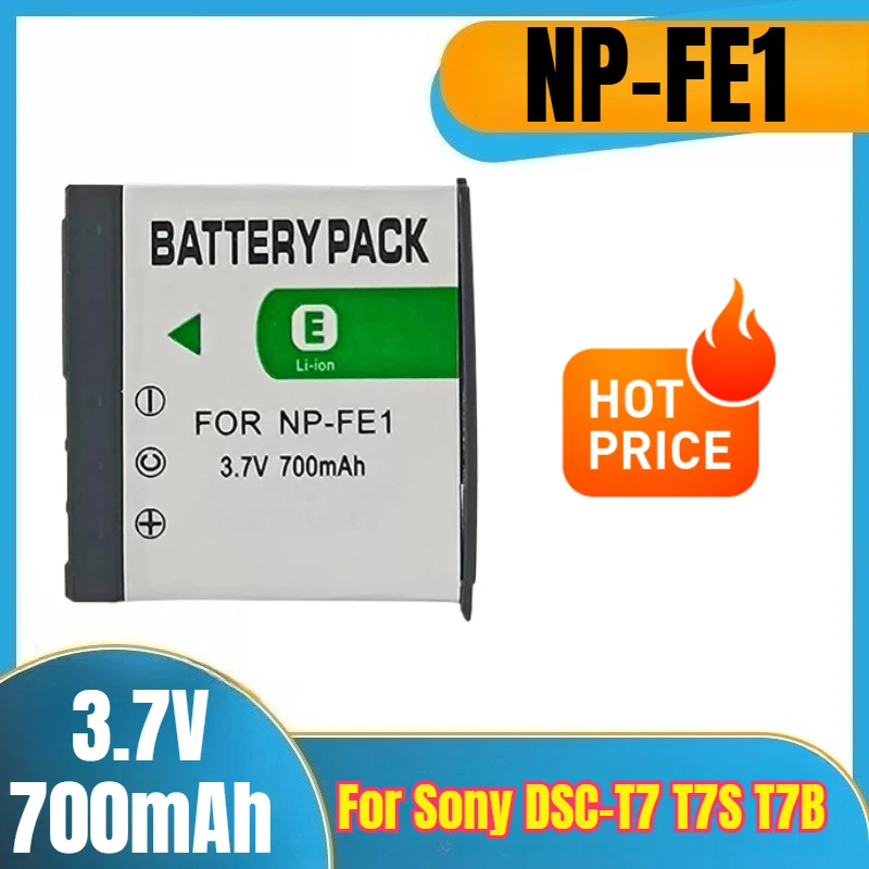 NP-FE1 3.7V 700mAh Digital Camera Battery for Sony DSC-T7 T7S T7B
NP-FE1 3.7V 700mAh Digital Camera Battery for Sony DSC-T7 T7S T7B