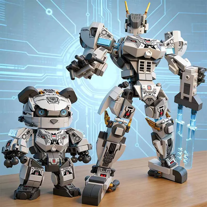 Deformable Robot Building Blocks Super Hero Mecha Building Blocks Panda Building Blocks Childrens Toys Christmas Holiday Gift
Deformable Robot Building Blocks Super Hero Mecha Building Blocks Panda Building Blocks Childrens Toys Christmas Holiday Gift