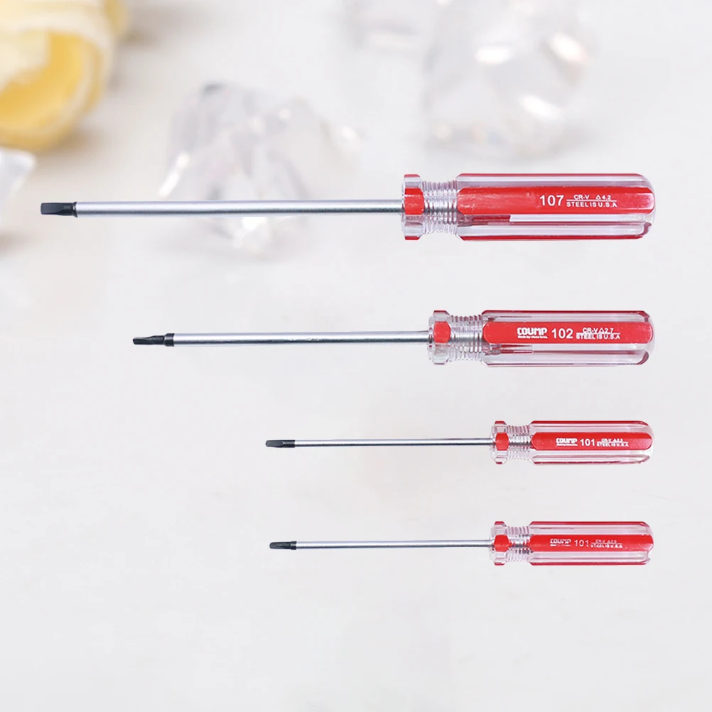 4pcs Vanadium Steel Triangle Screwdriver Ergonomic Handle Durable Removal For Installation Anti- Core Withdrawal Hand
4pcs Vanadium Steel Triangle Screwdriver Ergonomic Handle Durable Removal For Installation Anti- Core Withdrawal Hand