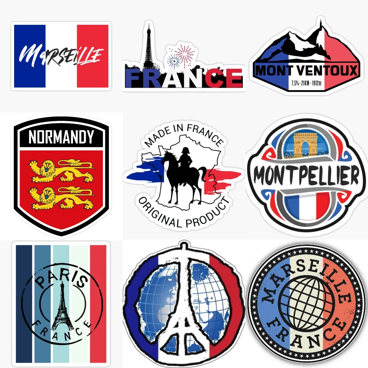 France Flag Map Emblem Creative Personalized Stickers for Car Van Bicycle Helmet Window Fridge Wall Table Decoration Accessories
France Flag Map Emblem Creative Personalized Stickers for Car Van Bicycle Helmet Window Fridge Wall Table Decoration Accessories
