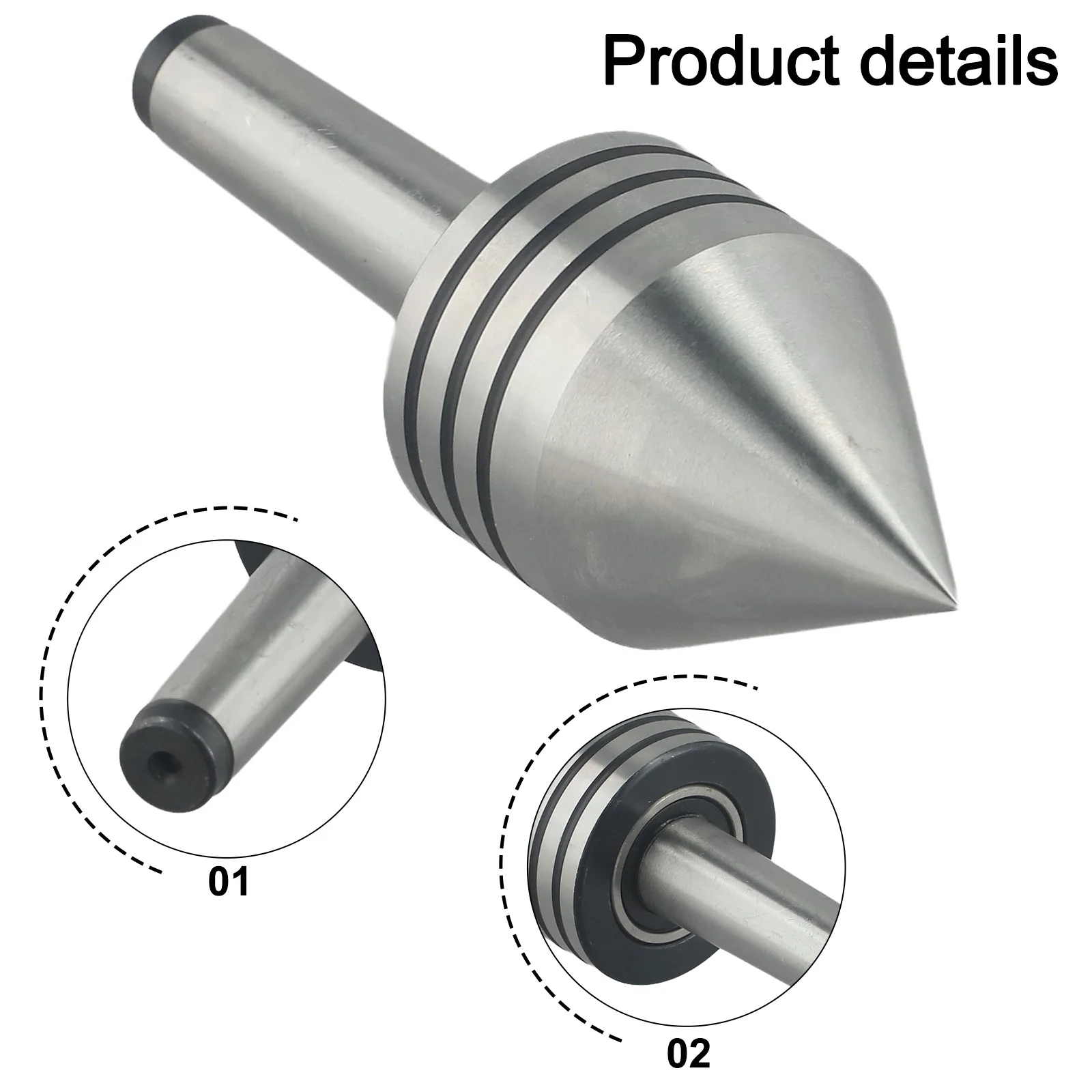 Sturdy Tapered Live Center for Lathe Tailstock Stable Operation Powerful Support High Precision High Speed Steel
Sturdy Tapered Live Center for Lathe Tailstock Stable Operation Powerful Support High Precision High Speed Steel