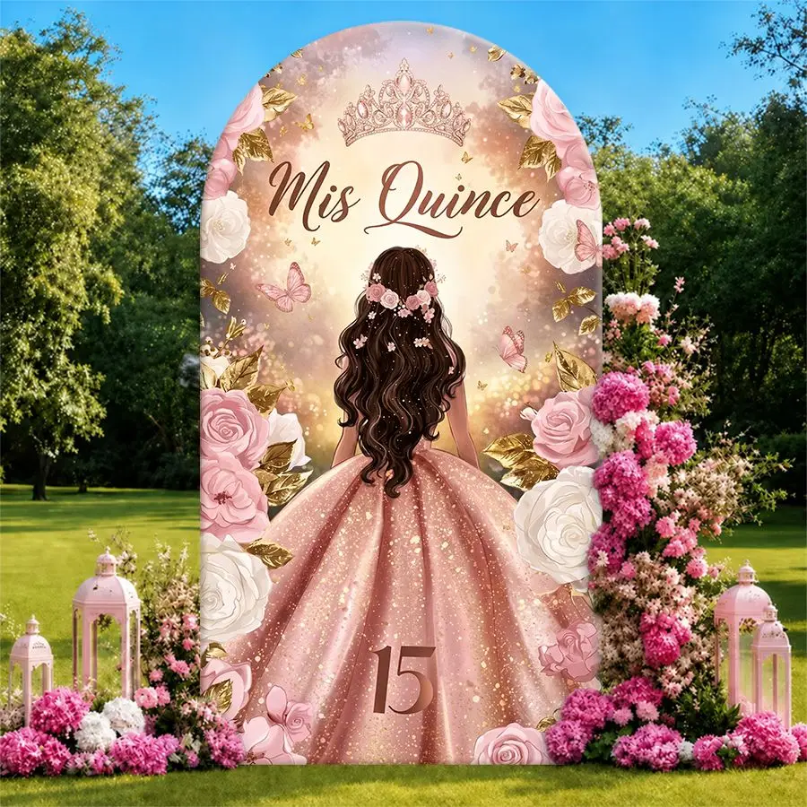 Quinceanera Princess Arch Backdrop Cover Party Backdrop Fabric Cover Birthday Party Photo Booth Wall Background Event Decoration
Quinceanera Princess Arch Backdrop Cover Party Backdrop Fabric Cover Birthday Party Photo Booth Wall Background Event Decoration