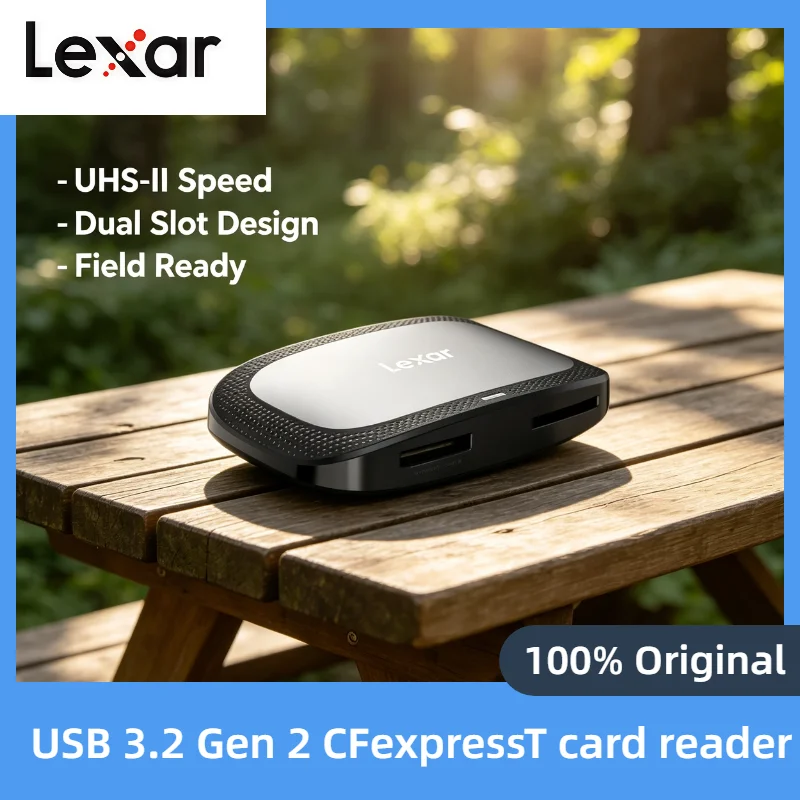 Lexar 8K CFexpress Type A SD Card Reader 10Gbps USB 3.2 Gen2 Type C 2 in 1 High Speed CFE Reader Gift 8K HD Pro Unit
Lexar 8K CFexpress Type A SD Card Reader 10Gbps USB 3.2 Gen2 Type C 2 in 1 High Speed CFE Reader Gift 8K HD Pro Unit