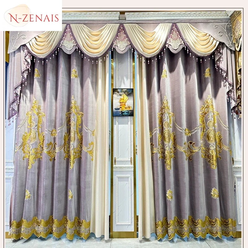 Custom Size!!European Embroidery Red Luxury Velvet Curtains for Living Room Blackout Bedroom Tulle Palace Valance Elegant Hall
Custom Size!!European Embroidery Red Luxury Velvet Curtains for Living Room Blackout Bedroom Tulle Palace Valance Elegant Hall