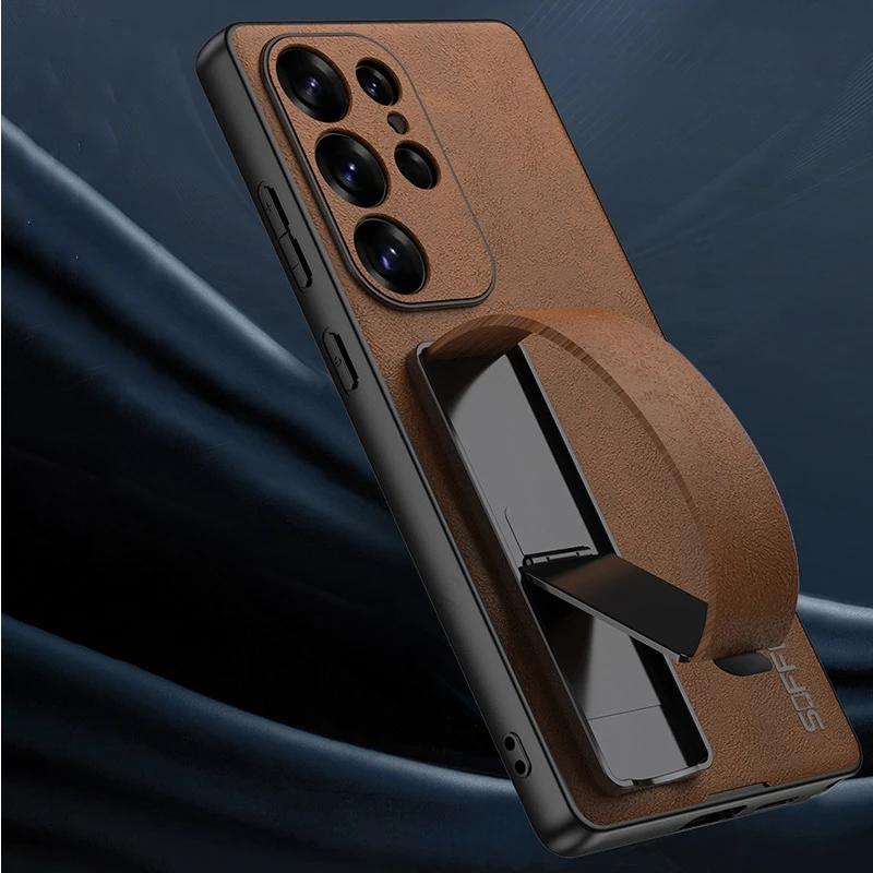 Кожаный чехол с подставкой для телефона в стиле ретро для Samsung S25 Ultra 5G, защитный чехол-подставка для браслета Galaxy S24 S23 Ultra 5G 
Кожаный чехол с подставкой для телефона в стиле ретро для Samsung S25 Ultra 5G, защитный чехол-подставка для браслета Galaxy S24 S23 Ultra 5G