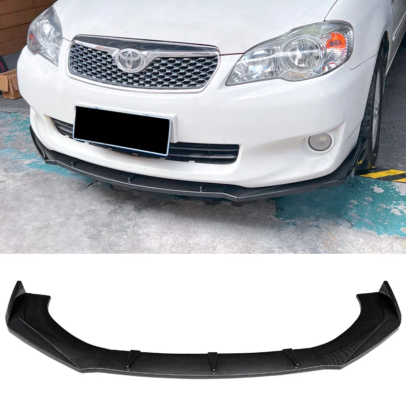 For Toyota Corolla E120 E130 2004 05 06 07 Front Bumper Lip Chin Splitter Bodykit 3Pcs/Set Black Carbon Color Accessories
For Toyota Corolla E120 E130 2004 05 06 07 Front Bumper Lip Chin Splitter Bodykit 3Pcs/Set Black Carbon Color Accessories