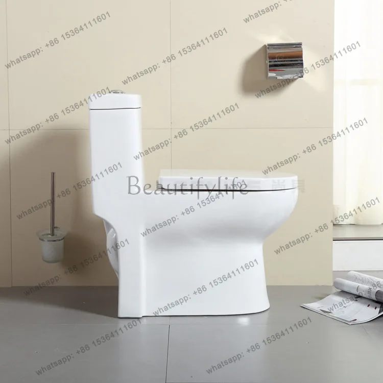 One-piece siphon flush toilet, small apartment special style flush toilet
One-piece siphon flush toilet, small apartment special style flush toilet