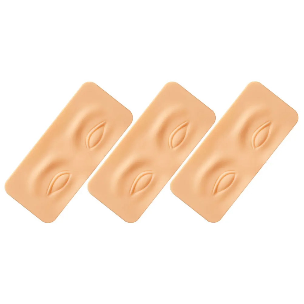 3 шт., силиконовая доска для практики макияжа глаз, многоразовая реалистичная кожа для макияжа для профессионального обучения теней для бровей и век 
3 шт., силиконовая доска для практики макияжа глаз, многоразовая реалистичная кожа для макияжа для профессионального обучения теней для бровей и век