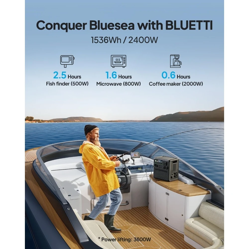 Portable Power Station 1536Wh Expandable to 10136Wh 2400W LFP Battery IP65 Water Resistant Solar Generator Fast Charging for
Portable Power Station 1536Wh Expandable to 10136Wh 2400W LFP Battery IP65 Water Resistant Solar Generator Fast Charging for