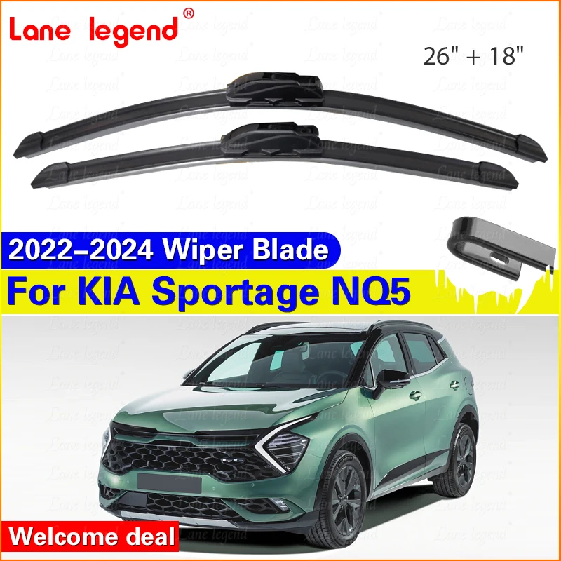 For Kia Sportage NQ5 2022 2023 2024 2pcs Front Windshield Wiper Blades Windscreen Window Accessories U J Hook 26"+18"
For Kia Sportage NQ5 2022 2023 2024 2pcs Front Windshield Wiper Blades Windscreen Window Accessories U J Hook 26"+18"