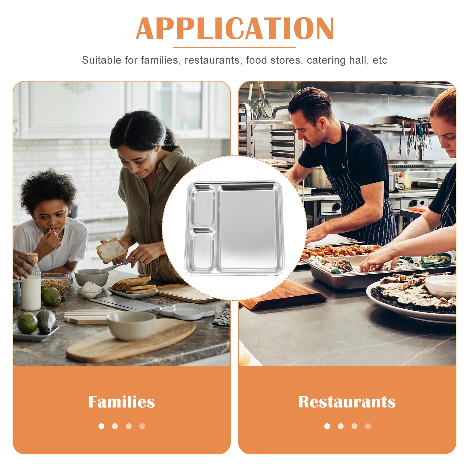Stainless Steel Seasoning Tray Food Divided Plate Portion Control Camping Picnic Hiking Travel Food Serving Plate Dumpling
Stainless Steel Seasoning Tray Food Divided Plate Portion Control Camping Picnic Hiking Travel Food Serving Plate Dumpling