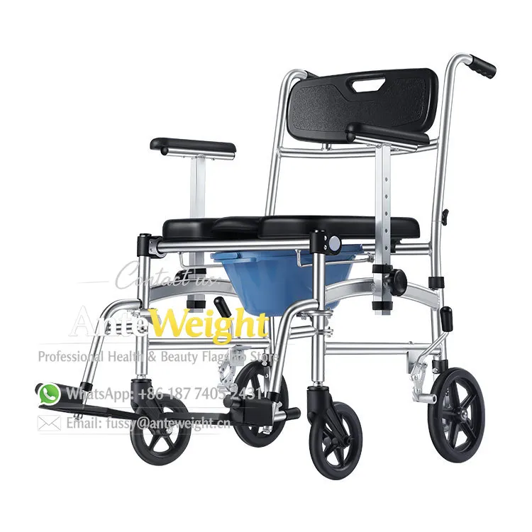 Wholesale Aluminum Foldable Commode Chair with Wheels, Toilet & Dining Tray for Elderly & Pregnant | Mobile Rehab Shower Chai
Wholesale Aluminum Foldable Commode Chair with Wheels, Toilet & Dining Tray for Elderly & Pregnant | Mobile Rehab Shower Chai