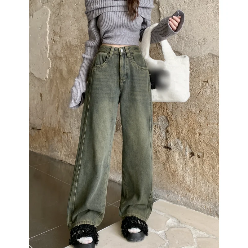 Y2K Retro Blue Women Jeans Vintage Fashion High Waisted Streetwear Wide Leg Jean Female Trouser 2024 Hip Hop Baggy Denim Pants
Y2K Retro Blue Women Jeans Vintage Fashion High Waisted Streetwear Wide Leg Jean Female Trouser 2024 Hip Hop Baggy Denim Pants