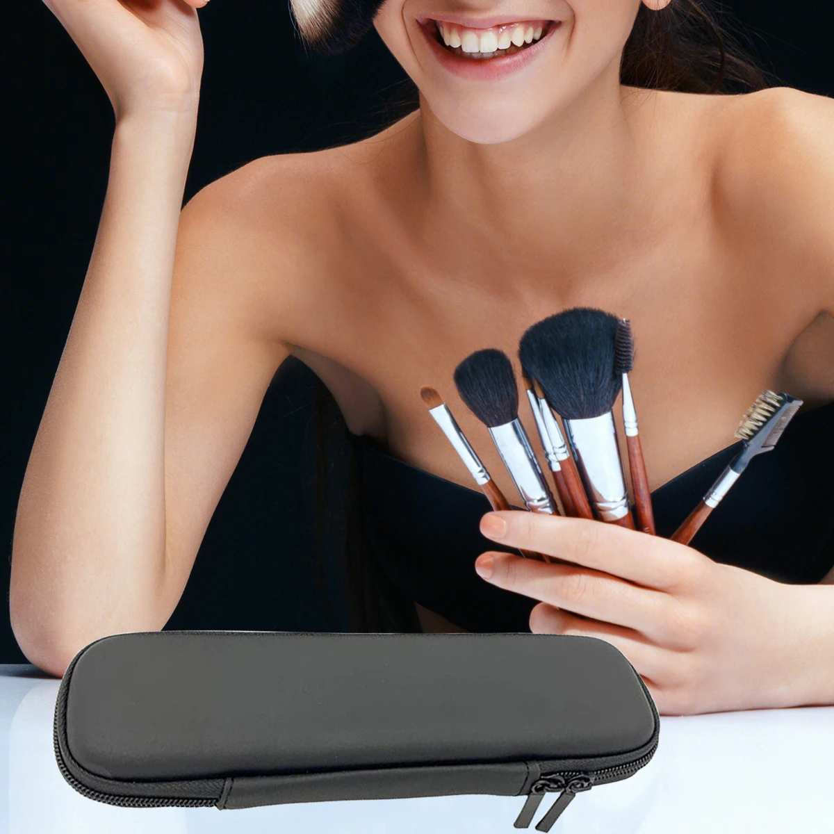 1Pcs Travel Makeup Brush Bag Cosmetic Bag Lipstick Pen Organizer Beauty Tool Storage Box Zipper Long Strip Eva Pouch
1Pcs Travel Makeup Brush Bag Cosmetic Bag Lipstick Pen Organizer Beauty Tool Storage Box Zipper Long Strip Eva Pouch