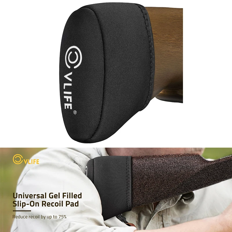 CVLIFE Slip-on Recoil Pad for Shotgun and Rifle Recoil Pads Thick Gel Filled Universal Easy Install for Hunting Shooting
CVLIFE Slip-on Recoil Pad for Shotgun and Rifle Recoil Pads Thick Gel Filled Universal Easy Install for Hunting Shooting
