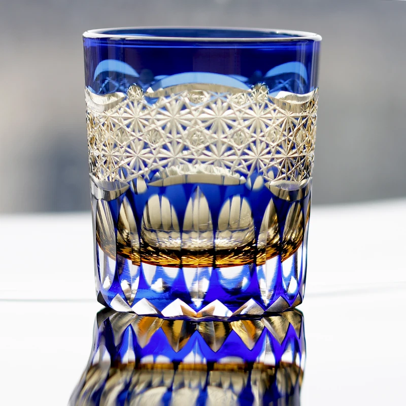 Edo Kiriko Glasses Cased Glass Hand Carved Whisky Wine Glass 9oz Amber Green Blue With Gift Pakaging
Edo Kiriko Glasses Cased Glass Hand Carved Whisky Wine Glass 9oz Amber Green Blue With Gift Pakaging