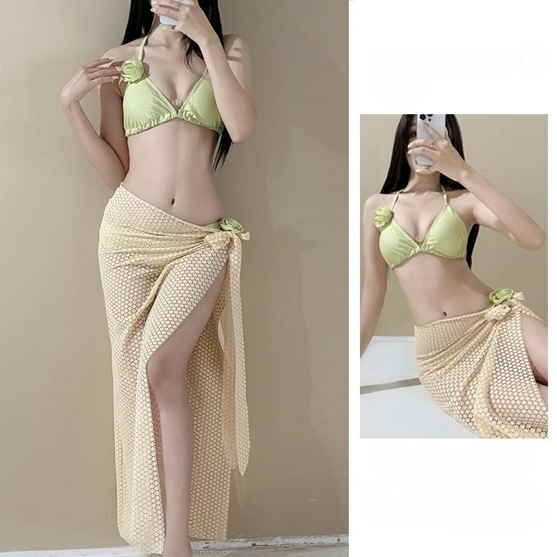 Island Vacation Wear Split Swimsuit Female Sexy Bikini Three-piece Cover Belly Slim Hot Spring
Island Vacation Wear Split Swimsuit Female Sexy Bikini Three-piece Cover Belly Slim Hot Spring