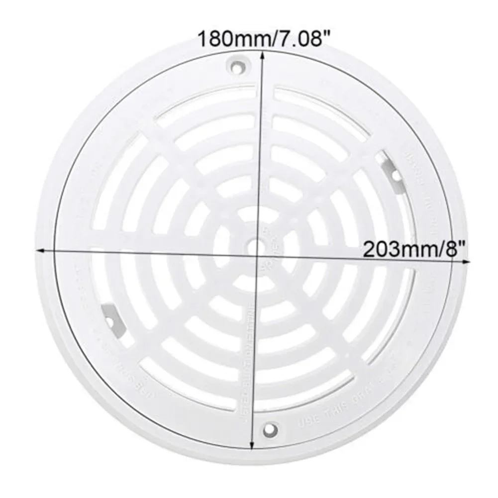 1*Main Drain Cover+2*Screws 8 Inch Replacement White Universal Round Swimming Pool Main Drain Cover For Most Pool Types
1*Main Drain Cover+2*Screws 8 Inch Replacement White Universal Round Swimming Pool Main Drain Cover For Most Pool Types