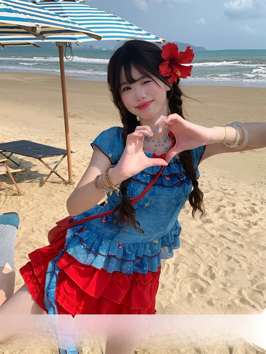 Sweet Berries Red Cake Skirt with Embroidered Top Bile Dopa Aesthetic Holiday Gingham Ruffle White Enhancing Fashion Set
Sweet Berries Red Cake Skirt with Embroidered Top Bile Dopa Aesthetic Holiday Gingham Ruffle White Enhancing Fashion Set