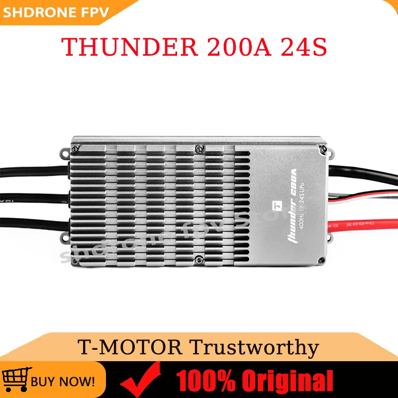 T-Motor ESC THUNDER 200A 24S: Высокомощный и эффективный регулятор скорости с током 120А для квадрокоптеров, БПЛА и радиоуправляемых дронов (управление магнитным полем)
T-Motor ESC THUNDER 200A 24S: Высокомощный и эффективный регулятор скорости с током 120А для квадрокоптеров, БПЛА и радиоуправляемых дронов (управление магнитным полем)