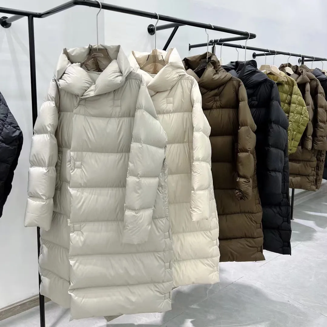 Fashion Hooded Down Jacket Women's Mid-length 330g Thickened Loose High-end Luxury 90% White Duck Down 2022 New Winter Coat
Fashion Hooded Down Jacket Women's Mid-length 330g Thickened Loose High-end Luxury 90% White Duck Down 2022 New Winter Coat