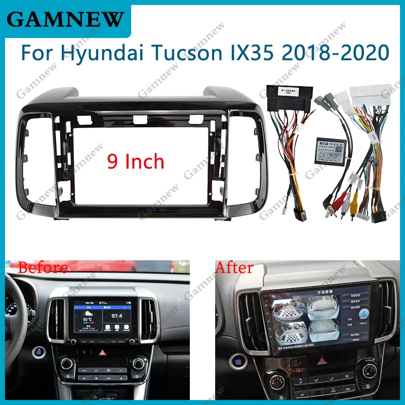 9-дюймовая автомобильная рамка, лицевой кабель, коробка Canbus для Hyundai Tucson IX35 2018-2020, Android, комплект с большим экраном, рамка Fascias
9-дюймовая автомобильная рамка, лицевой кабель, коробка Canbus для Hyundai Tucson IX35 2018-2020, Android, комплект с большим экраном, рамка Fascias