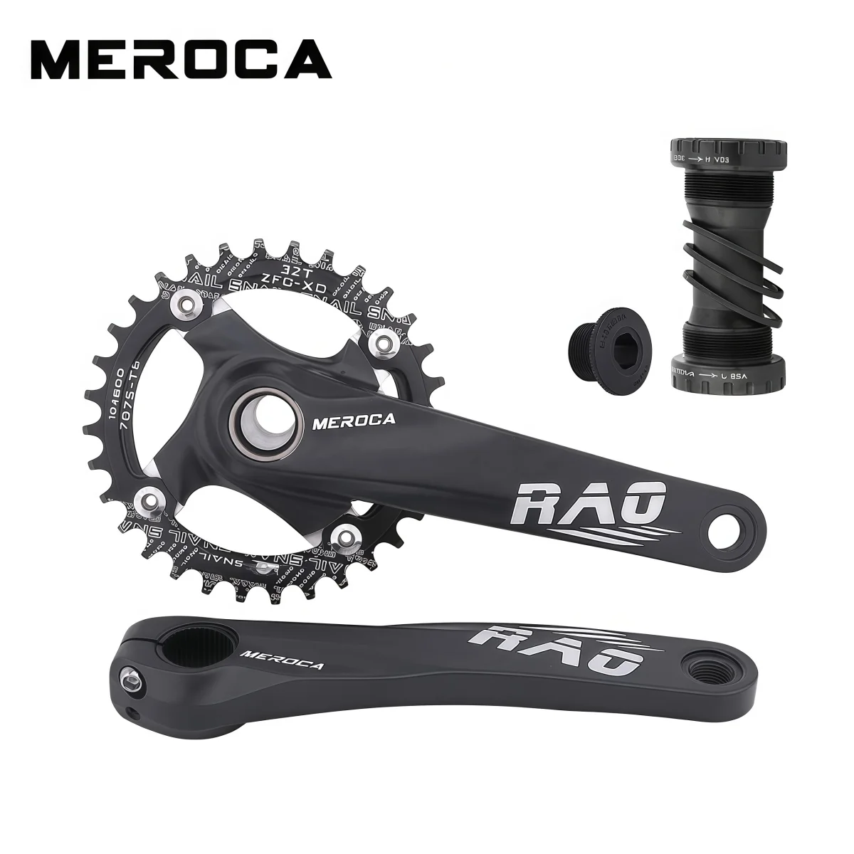 MEROCA RAO Bike Crank Set Aluminum Alloy 170mm 24mm Spindle 8-12S Threaded BB 104 BCD Narrow-Wide Chainring (32T-38T) Black/Red
MEROCA RAO Bike Crank Set Aluminum Alloy 170mm 24mm Spindle 8-12S Threaded BB 104 BCD Narrow-Wide Chainring (32T-38T) Black/Red