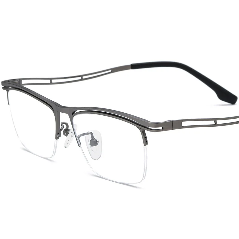 Роскошные очки из чистого титана, полурамка для мужчин, модный брендовый дизайн, оправа для очков, женская квадратная сверхлегкая оправа в стиле ретро Z592
Роскошные очки из чистого титана, полурамка для мужчин, модный брендовый дизайн, оправа для очков, женская квадратная сверхлегкая оправа в стиле ретро Z592