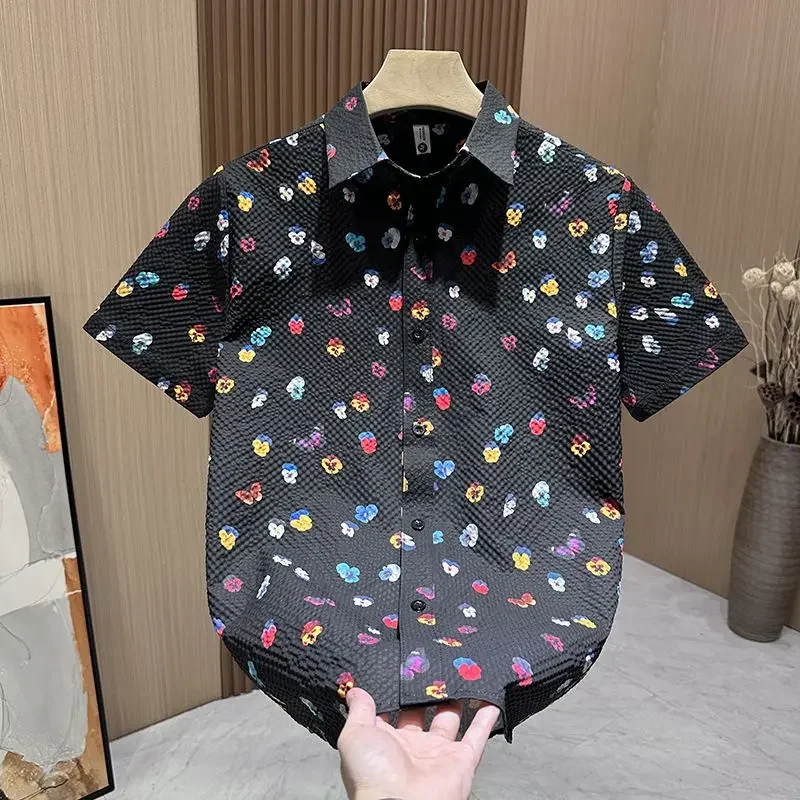 LIBIELIY Dopamine Short-sleeved Shirt Print Men Summer Loose Casual And Handsome Hawaiian Internet Celebrity Half-sleeved Shirt
LIBIELIY Dopamine Short-sleeved Shirt Print Men Summer Loose Casual And Handsome Hawaiian Internet Celebrity Half-sleeved Shirt