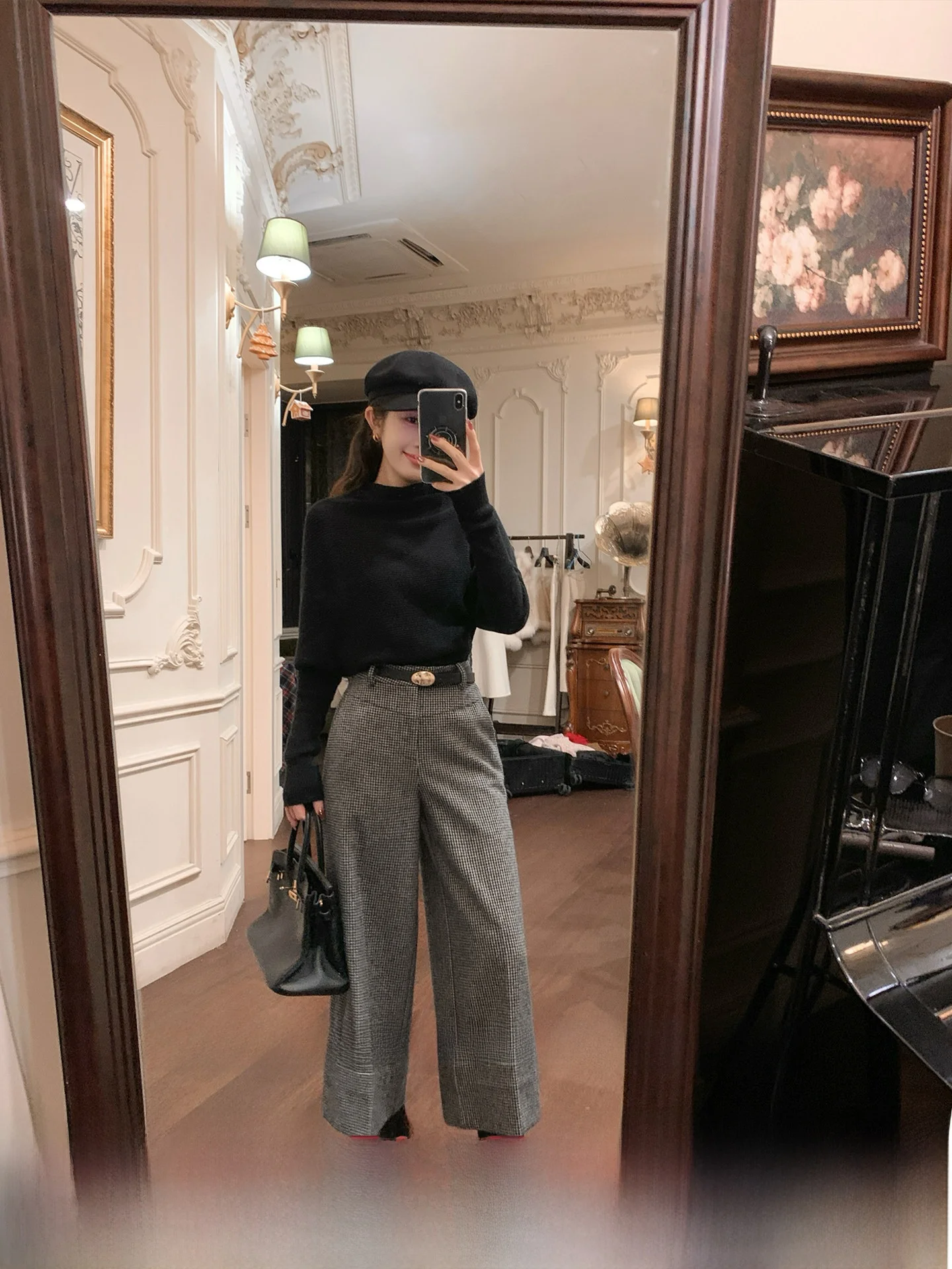 High Waist Wide Leg Plaid Pants Women's Loose Fit Straight Cut Spring 2026 Casual Style Polyester Wool Blend Ladies Trousers
High Waist Wide Leg Plaid Pants Women's Loose Fit Straight Cut Spring 2026 Casual Style Polyester Wool Blend Ladies Trousers