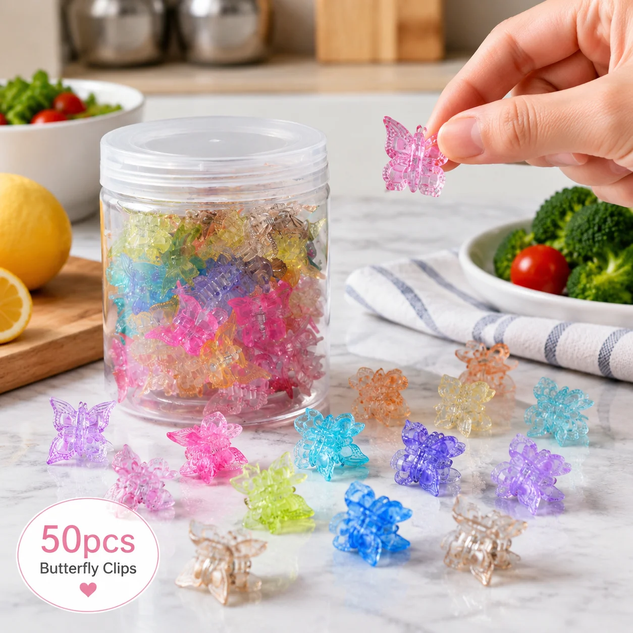 Glitter Mini Butterfly Hair Claw Clips Sparkly Colorful Accessories for Girls Women 90s Y2K Cute Tiny Clip
Glitter Mini Butterfly Hair Claw Clips Sparkly Colorful Accessories for Girls Women 90s Y2K Cute Tiny Clip